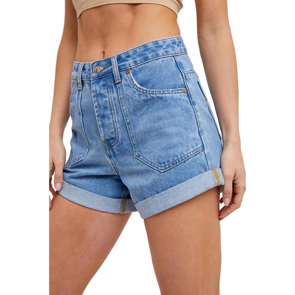 NEW BLUIVY western pocket denim shorts in light wash - Picture 4 of 5